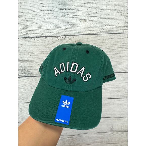 Adidas Originals Relaxed Collegiate Green Logo Hat - Picture 2 of 7